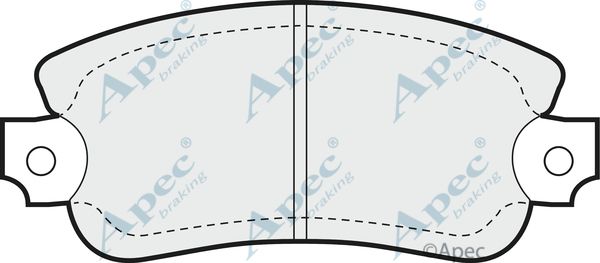 APEC BRAKING Bremžu uzliku kompl., Disku bremzes PAD487